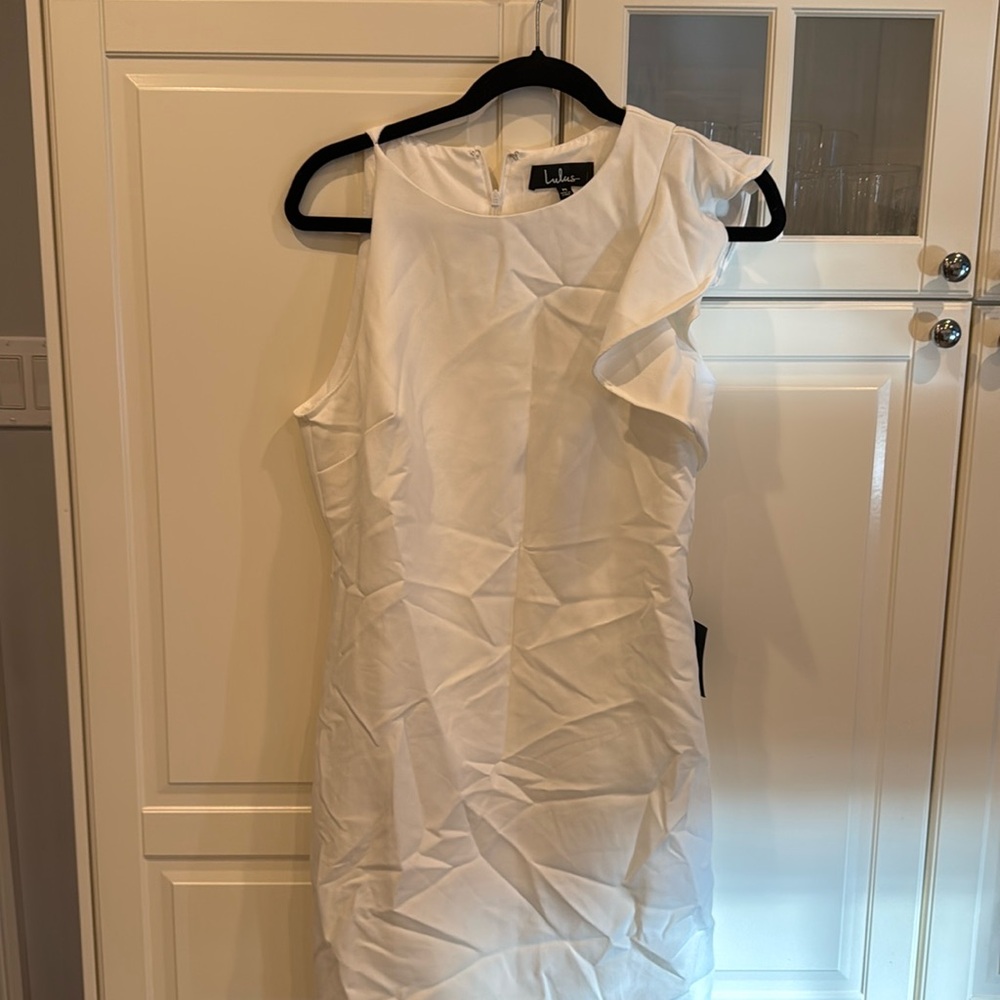 Brand new with tags. Lulus white mini dress